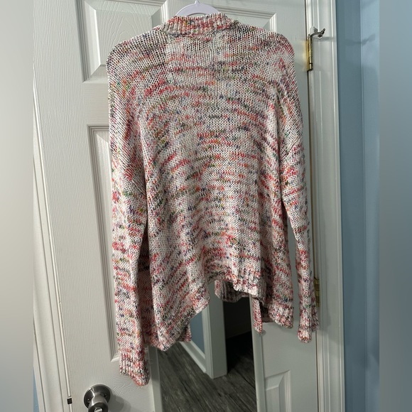 LOFT multi colored open cardigan sweater - Picture 2 of 4